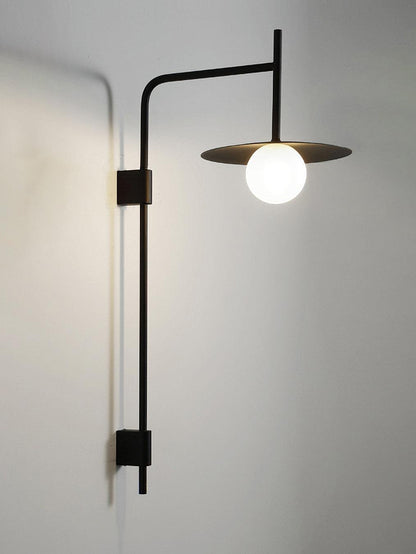 Gea Swing Arm Wall Lamp - Adjustable Light & Plug-in Design