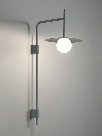 Gea Swing Arm Wall Lamp - Adjustable Light & Plug-in Design