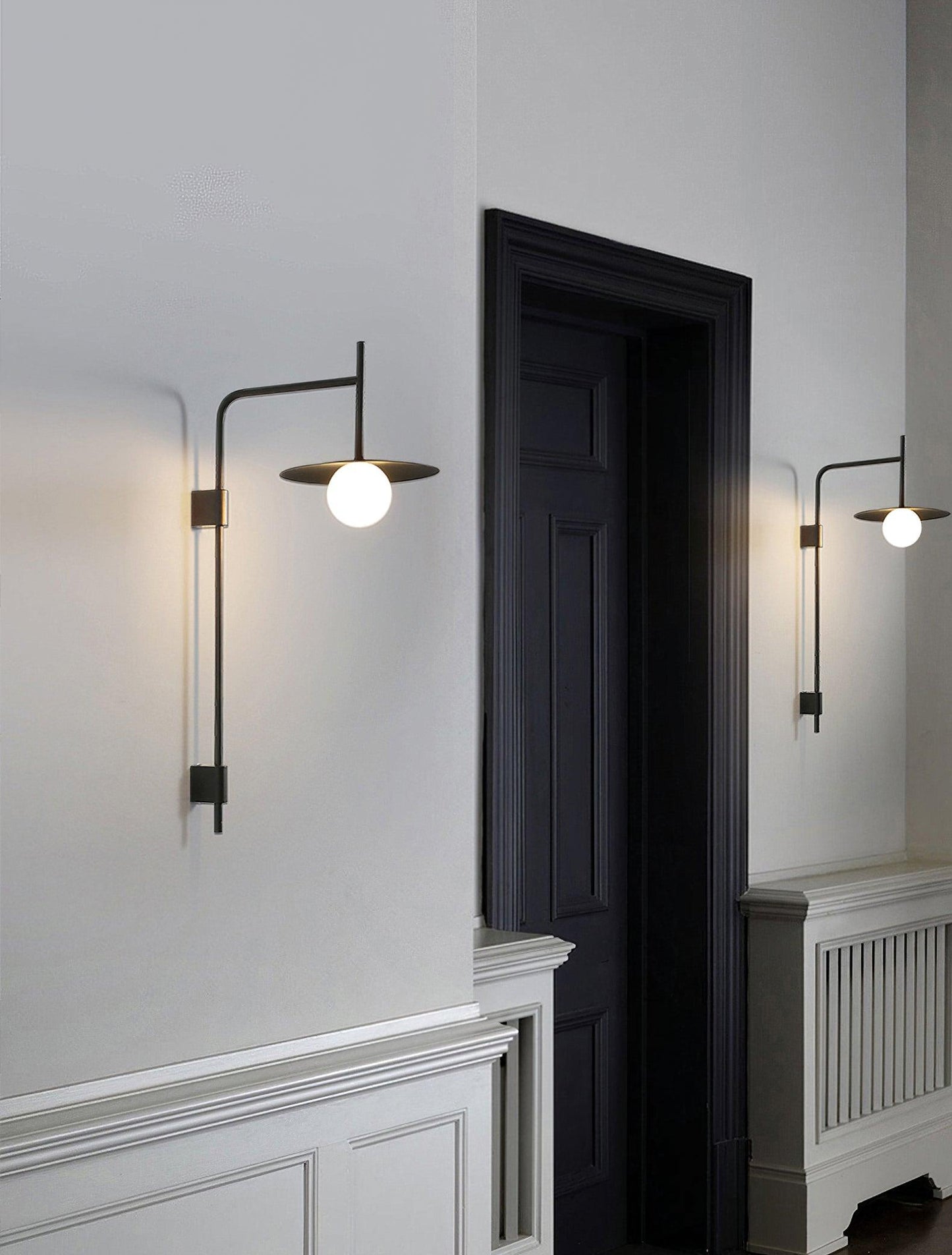Gea Swing Arm Wall Lamp - Adjustable Light & Plug-in Design