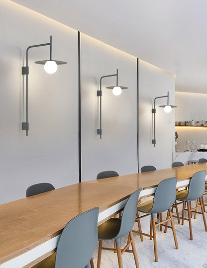 Gea Swing Arm Wall Lamp - Adjustable Light & Plug-in Design