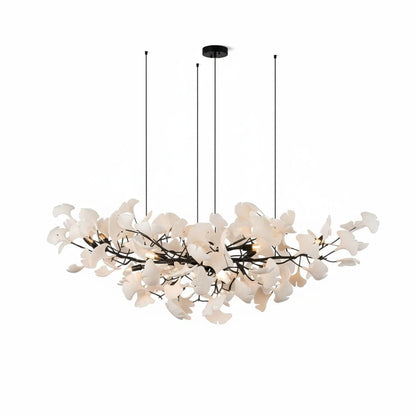 Horizon Bloom Ginkgo Chandelier - Elegant Design & Adjustable Height