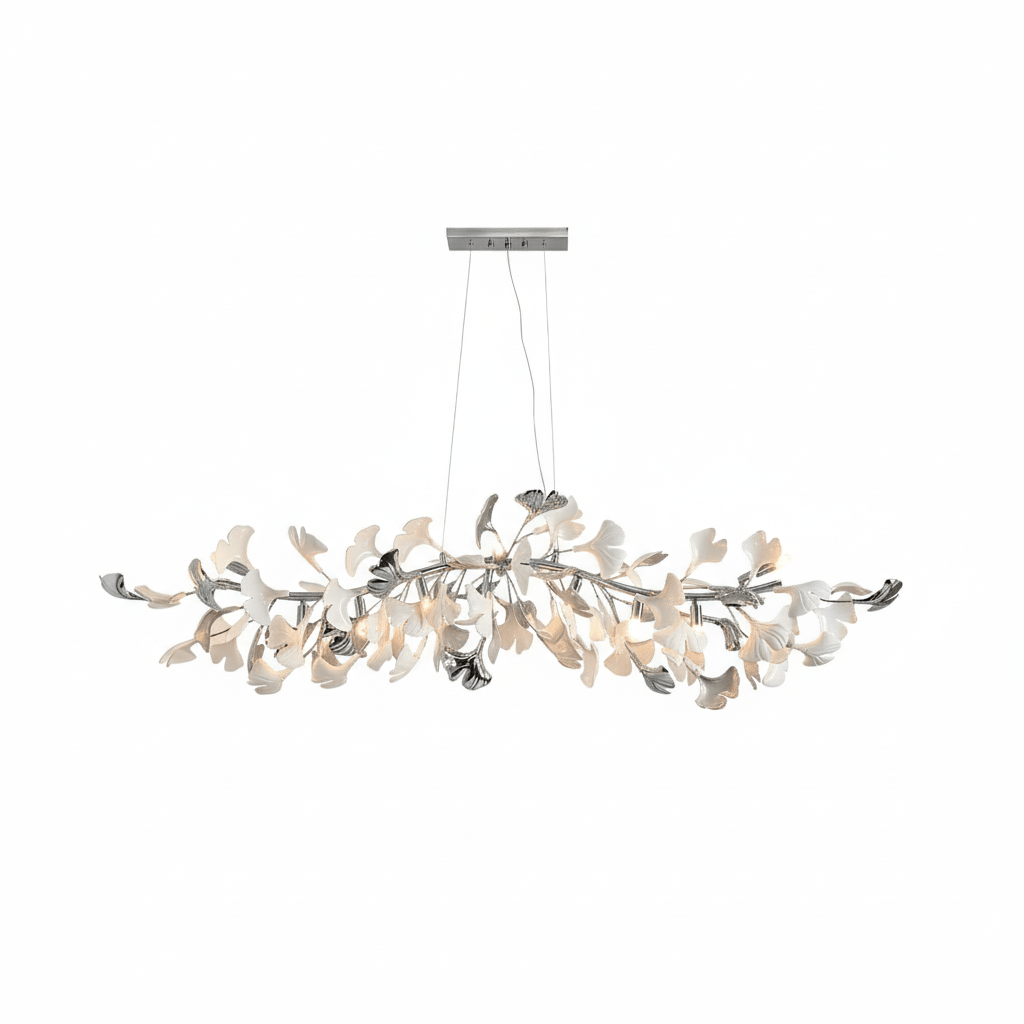 Gingko Cascade Chandelier - Modern LED Lighting with Adjustable Bright