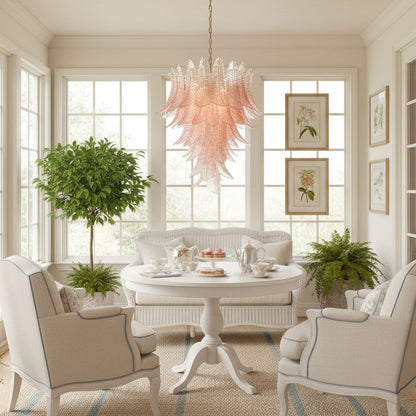 Rosalind Modern Glass Chandelier - Elegant Design with Adjustable Heig