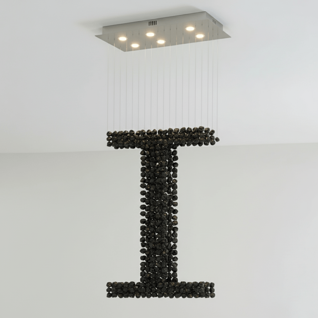 Charcoal Chandeliers - Elegant Design with Dimmable LED Lights