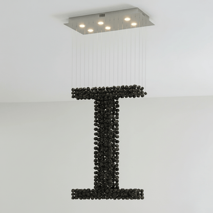 Charcoal Chandeliers - Elegant Design with Dimmable LED Lights