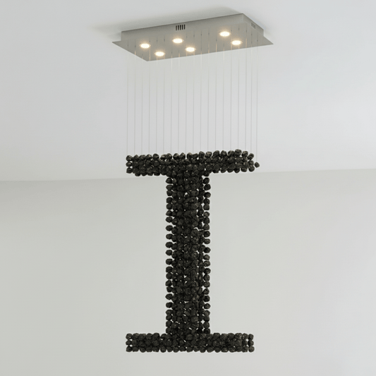 Charcoal Chandeliers - Elegant Design with Dimmable LED Lights