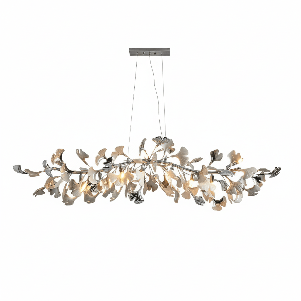 Gingko Cascade Chandelier - Modern LED Lighting with Adjustable Bright