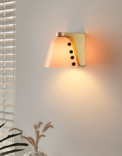 Gemma Glass Wall Lamp - Adjustable Brightness & Elegant Design