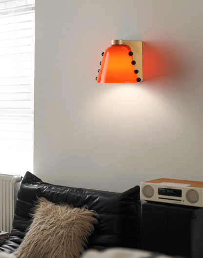 Gemma Glass Wall Lamp - Adjustable Brightness & Elegant Design