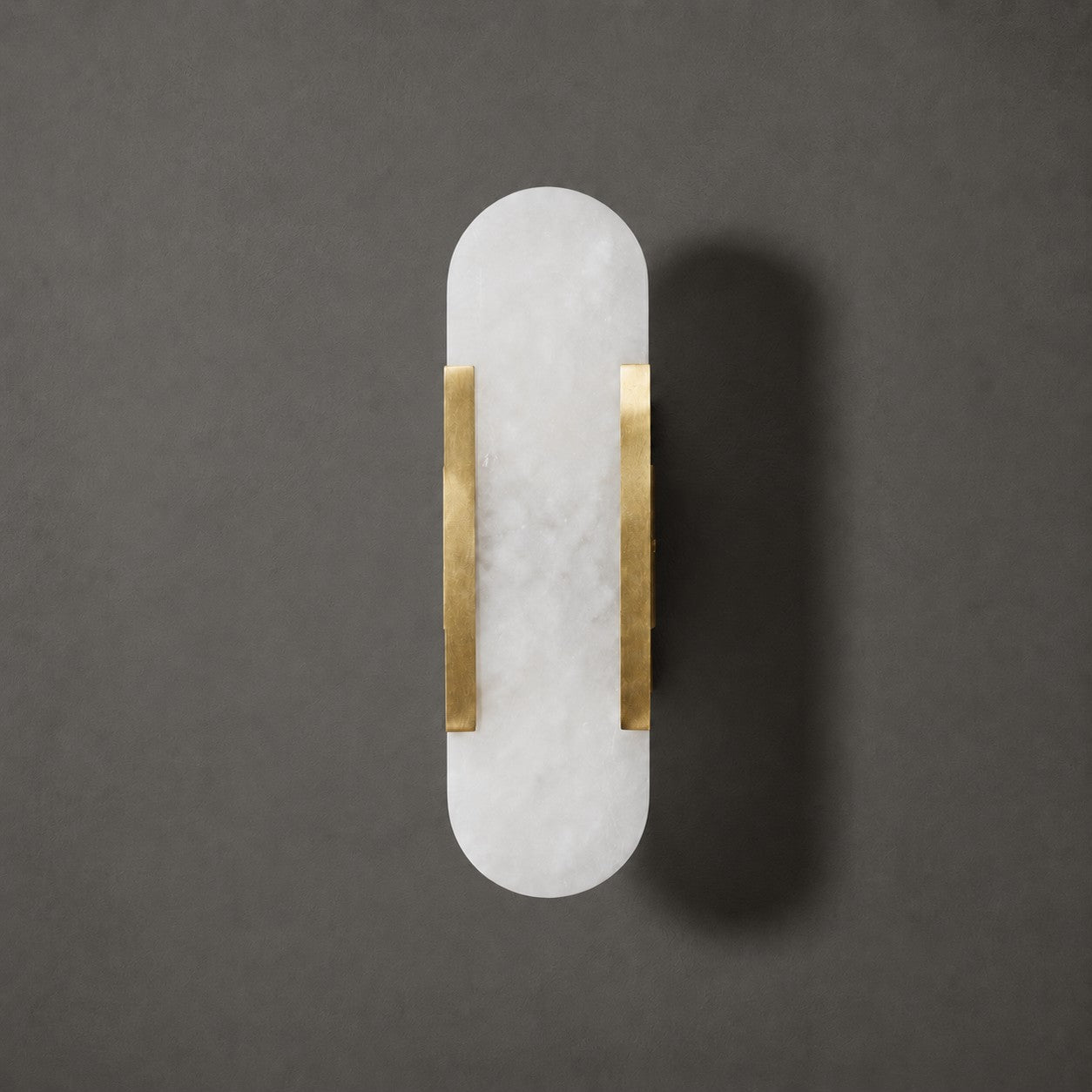 Oblong Alabaster Wall Sconce - Elegant Design, Soft Ambient Lighting