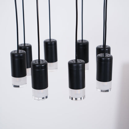 Geometric Lines Pendant Lamp - Adjustable Height, Energy-Efficient LED
