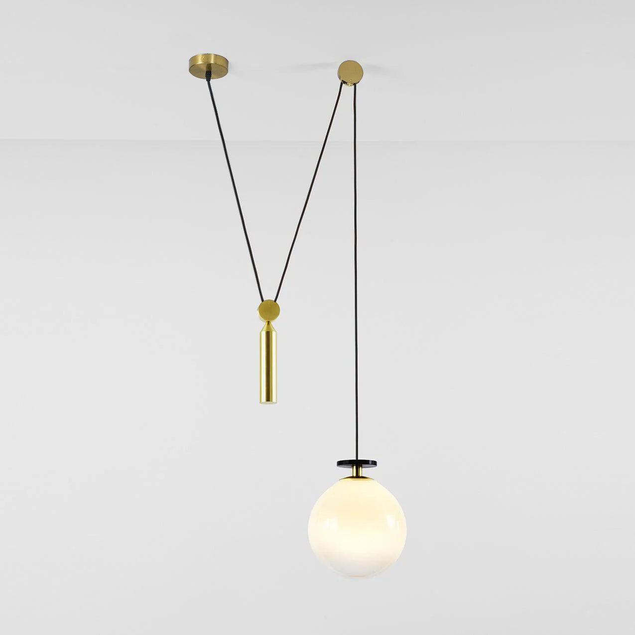 Modern Geometric Shape Chandelier with Adjustable Height & LED Lightin