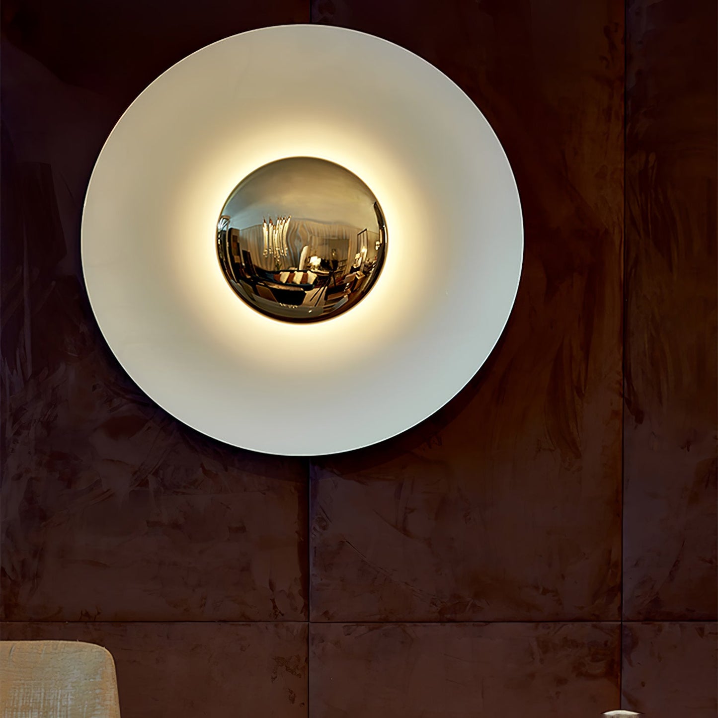 Simplicity Glow Plug-in Wall Light with Dimmable Brightness & Energy S
