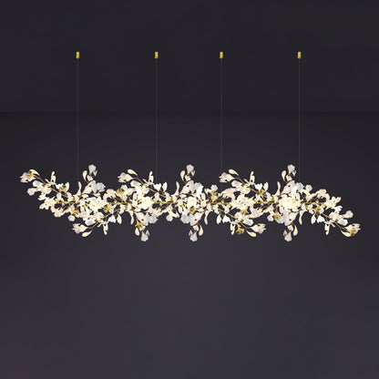 Gingko Leaves Chandelier - Elegant Design with Adjustable Brightness