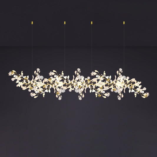 Gingko Leaves Chandelier - Elegant Design with Adjustable Brightness