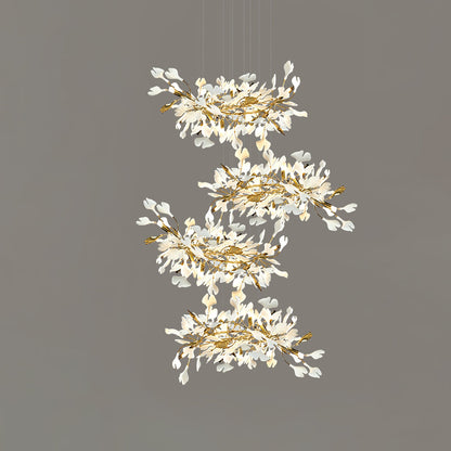 Gingko Leaves Chandelier - Elegant Design with Adjustable Brightness