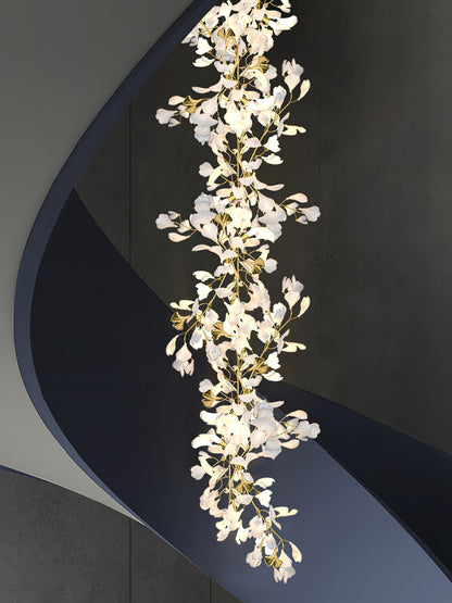 Gingko Leaves Chandelier - Elegant Design with Adjustable Brightness