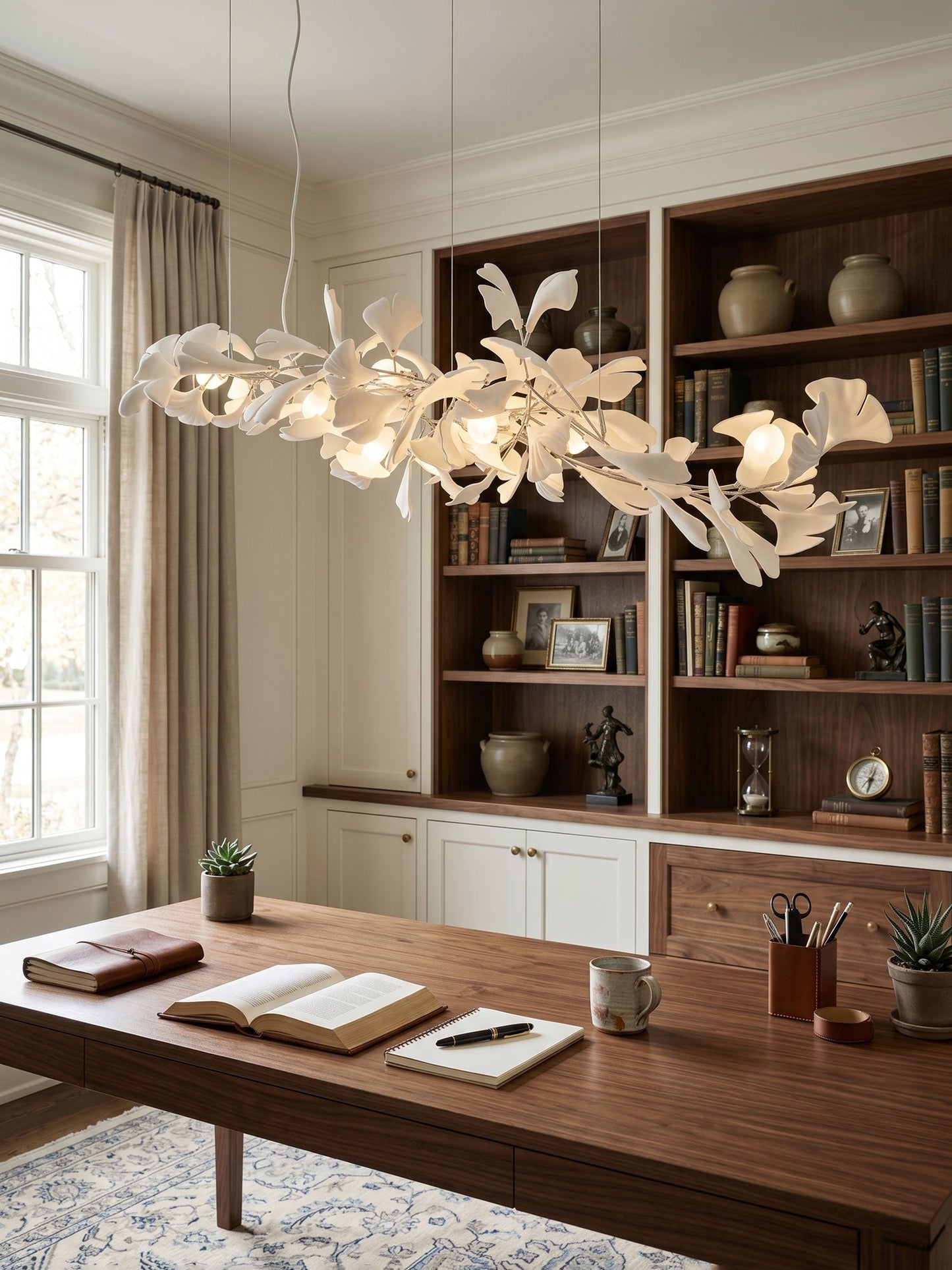 Gingko Bloom Chandelier - Elegant Design with Adjustable Brightness