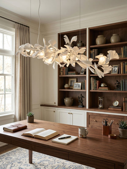 Gingko Bloom Chandelier - Elegant Design with Adjustable Brightness