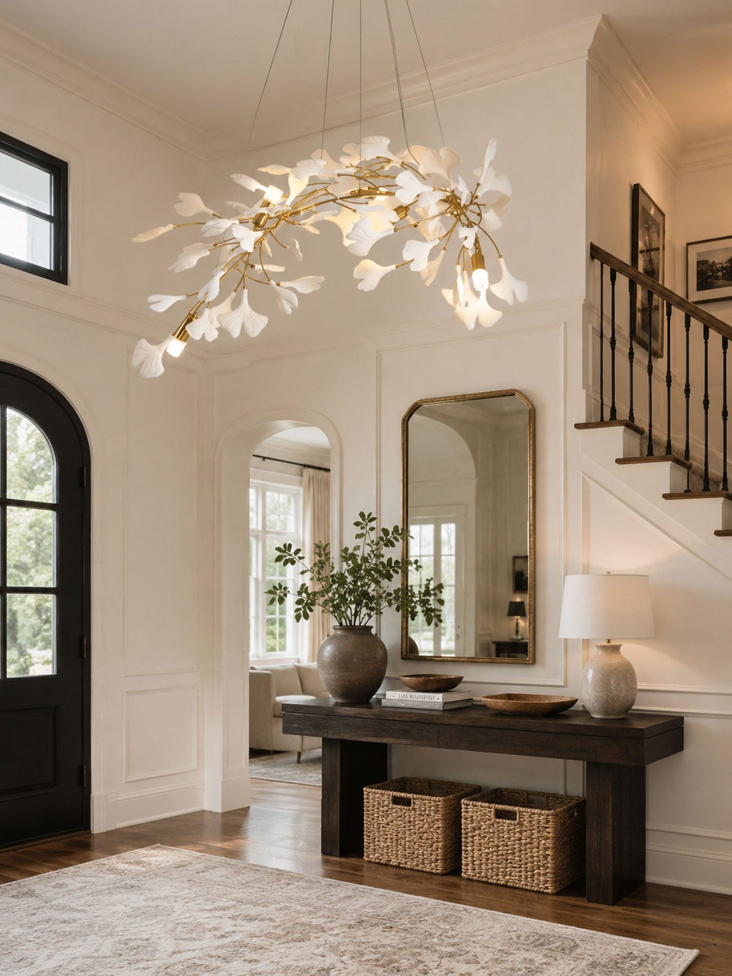 Gingko Bloom Chandelier - Elegant Design with Adjustable Brightness