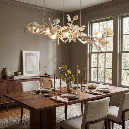 Gingko Bloom Chandelier - Elegant Design with Adjustable Brightness