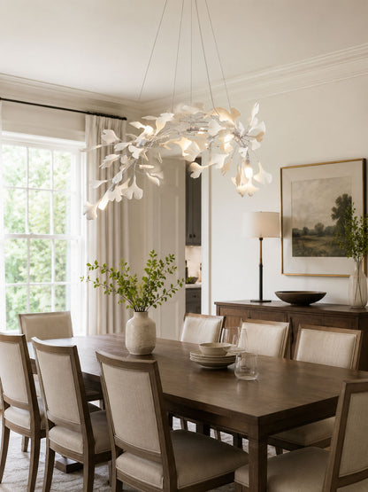 Gingko Bloom Chandelier - Elegant Design with Adjustable Brightness
