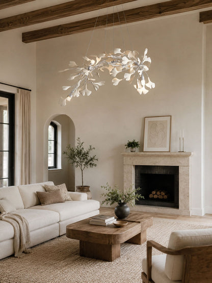 Gingko Bloom Chandelier - Elegant Design with Adjustable Brightness