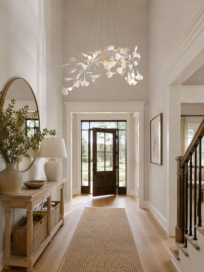 Gingko Bloom Chandelier - Elegant Design with Adjustable Brightness