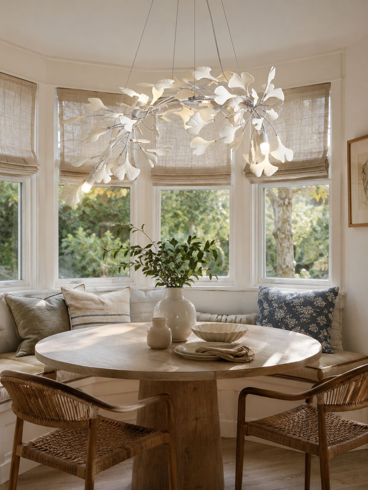 Gingko Bloom Chandelier - Elegant Design with Adjustable Brightness