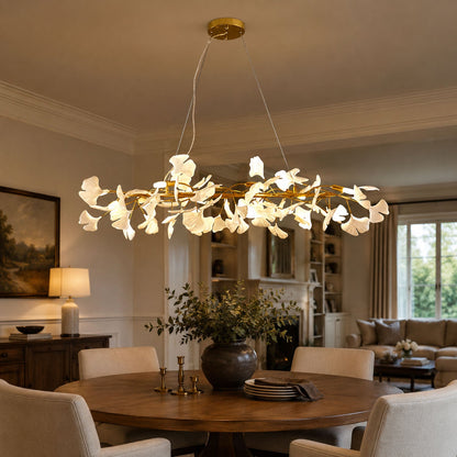 Gingko Branch Chandelier - Modern Design, Adjustable Brightness, LED L