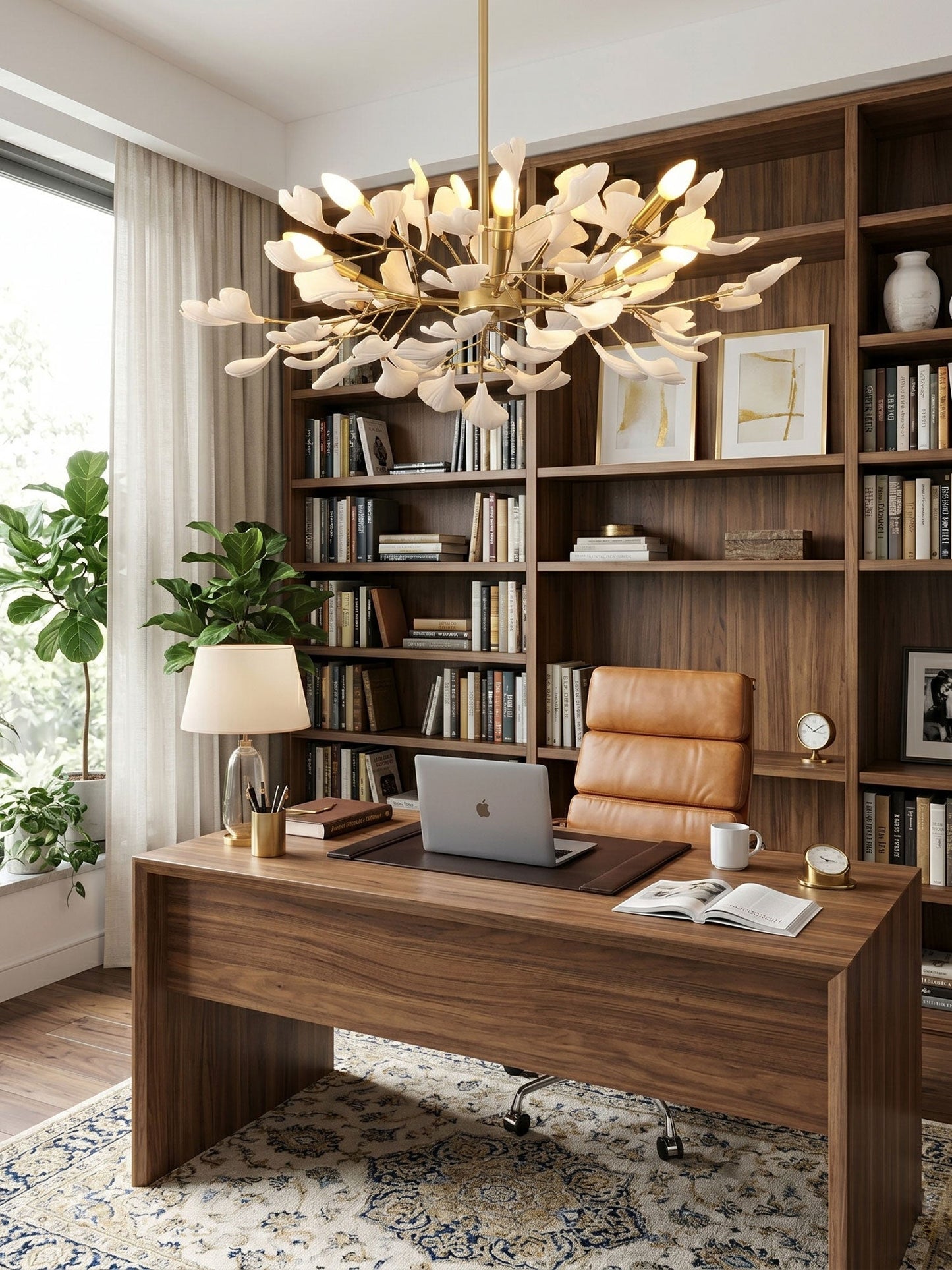 Gingko Canopy Chandelier - Modern Design with Dimmable LED Lighting