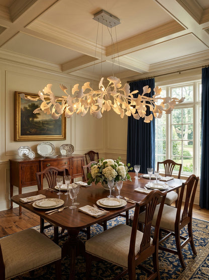 Gingko Cascade Chandelier - Modern LED Lighting with Adjustable Bright