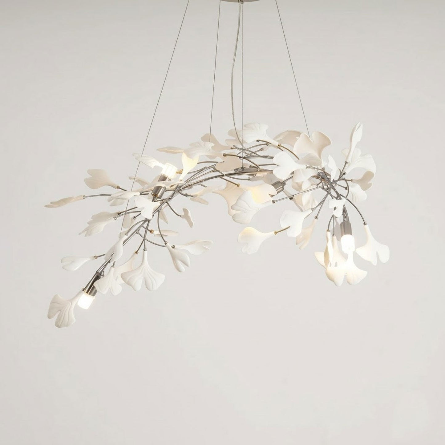 Gingko Bloom Chandelier - Elegant Design with Adjustable Brightness