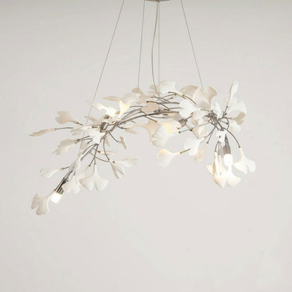 Gingko Bloom Chandelier - Elegant Design with Adjustable Brightness