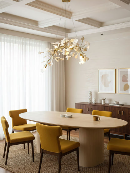 Gingko Bloom Chandelier - Elegant Design with Adjustable Brightness
