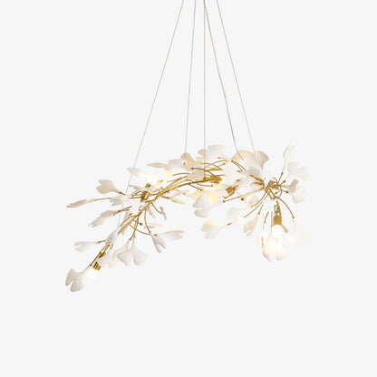 Gingko Bloom Chandelier - Elegant Design with Adjustable Brightness