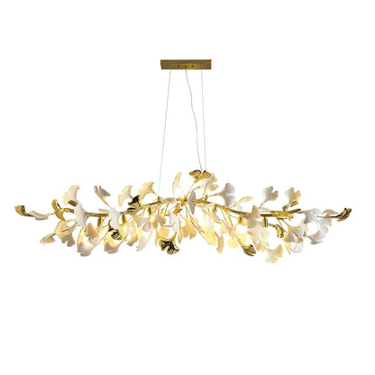 Gingko Cascade Chandelier - Modern LED Lighting with Adjustable Bright