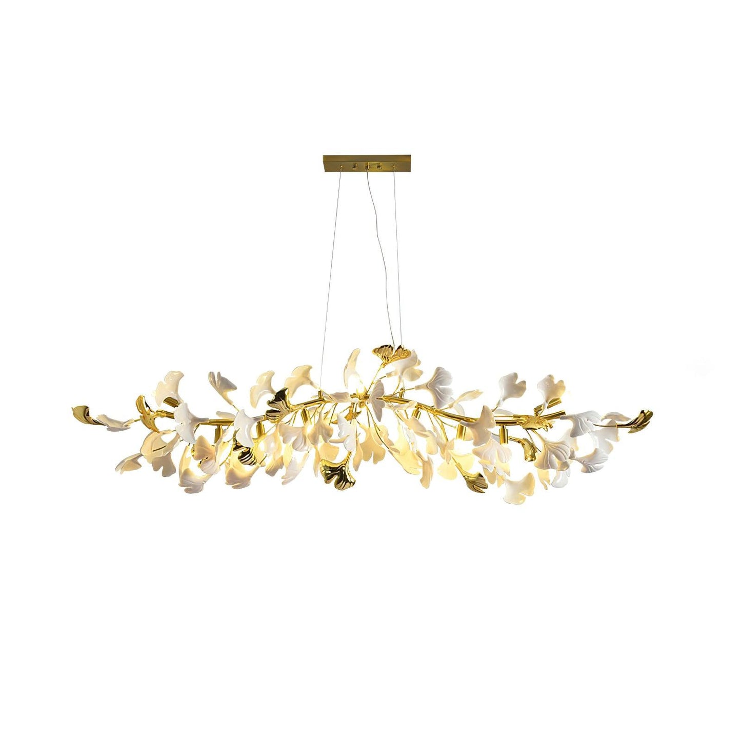 Gingko Cascade Chandelier - Modern LED Lighting with Adjustable Bright