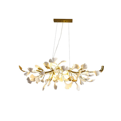 Gingko Cascade Chandelier - Modern LED Lighting with Adjustable Bright