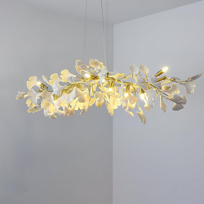 Gingko Cascade Chandelier - Modern LED Lighting with Adjustable Bright