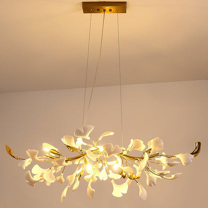 Gingko Cascade Chandelier - Modern LED Lighting with Adjustable Bright