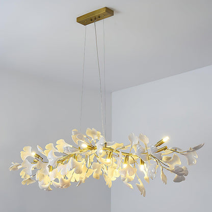 Gingko Cascade Chandelier - Modern LED Lighting with Adjustable Bright