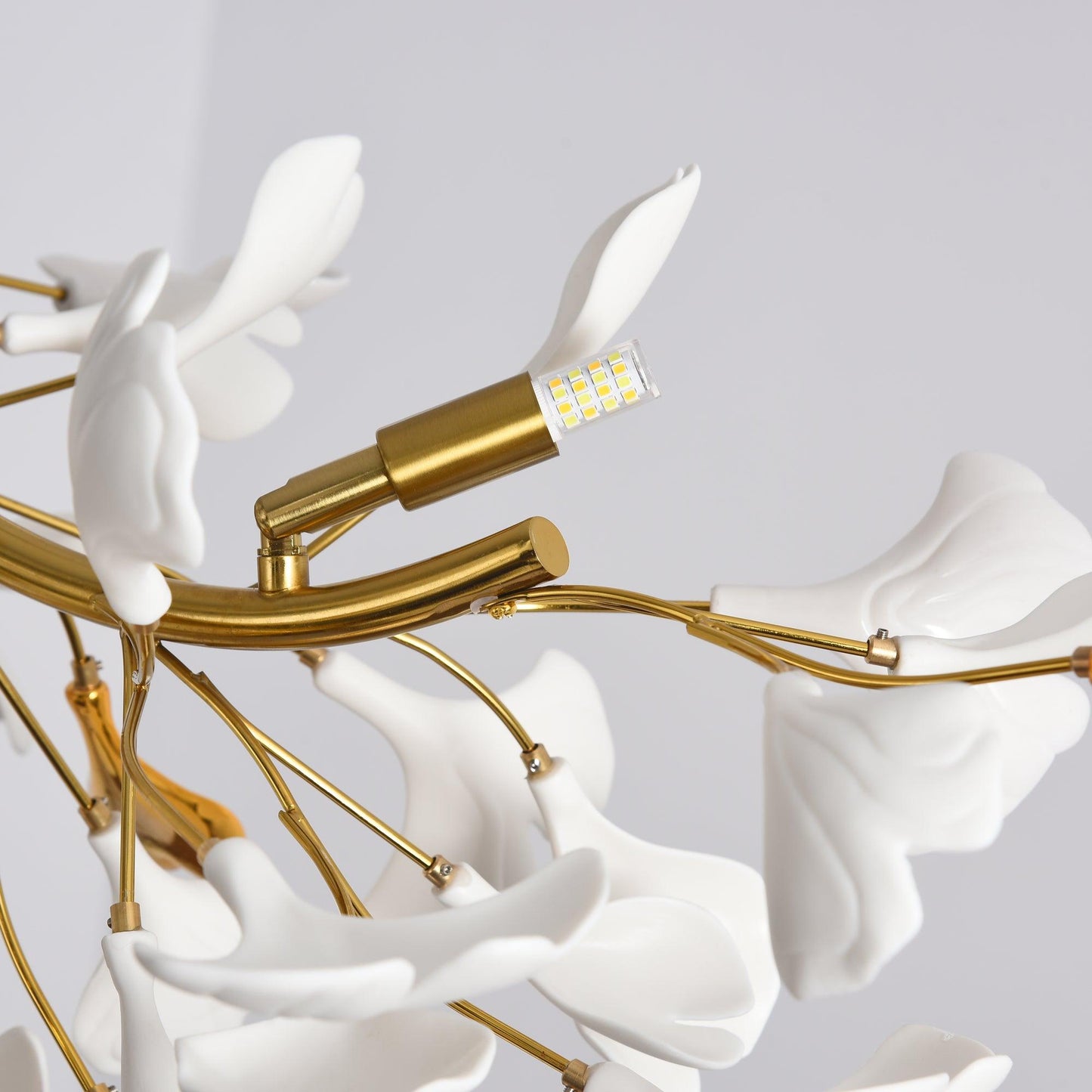 Gingko Cascade Chandelier - Modern LED Lighting with Adjustable Bright