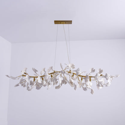 Gingko Cascade Chandelier - Modern LED Lighting with Adjustable Bright