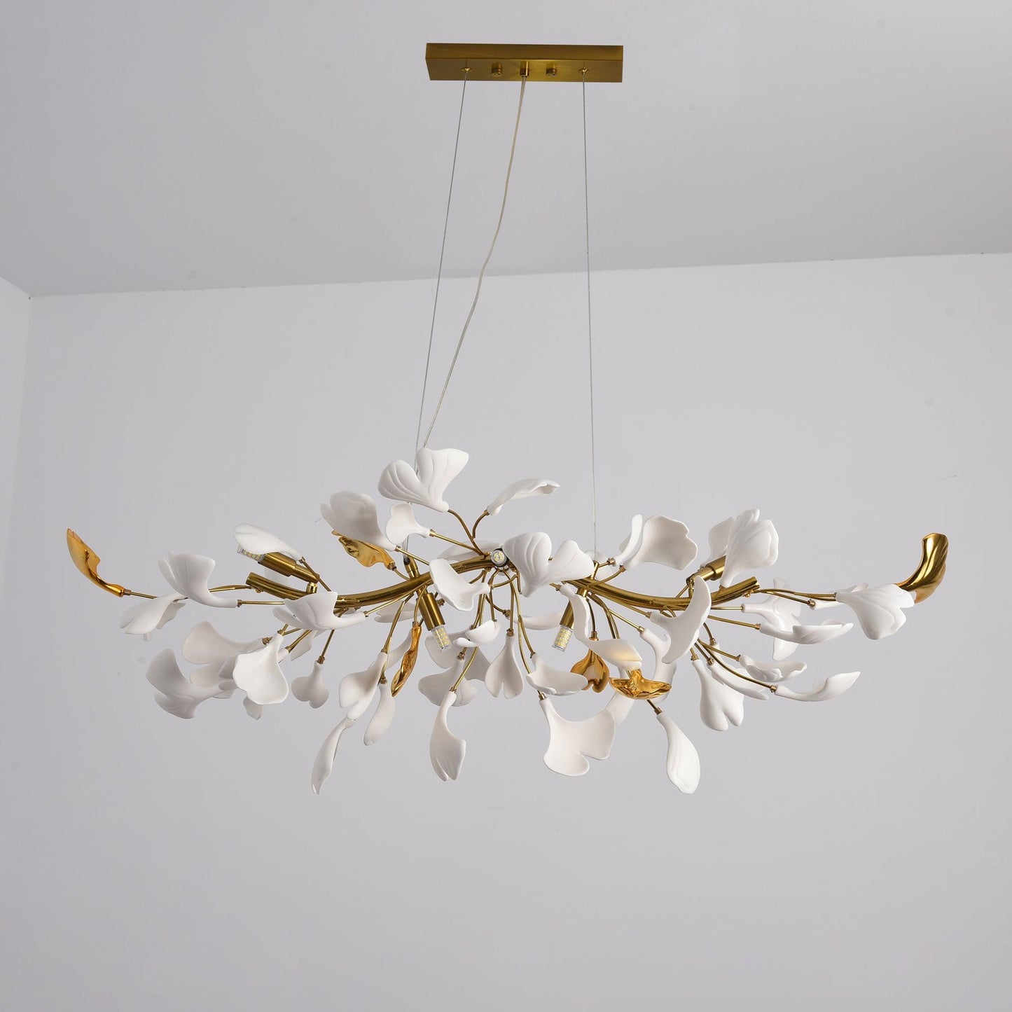 Gingko Cascade Chandelier - Modern LED Lighting with Adjustable Bright