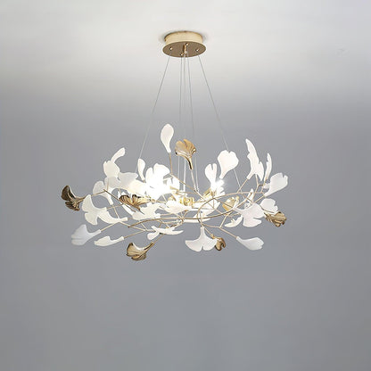 Gingko Wreath Chandelier - Elegant Design with Adjustable Brightness