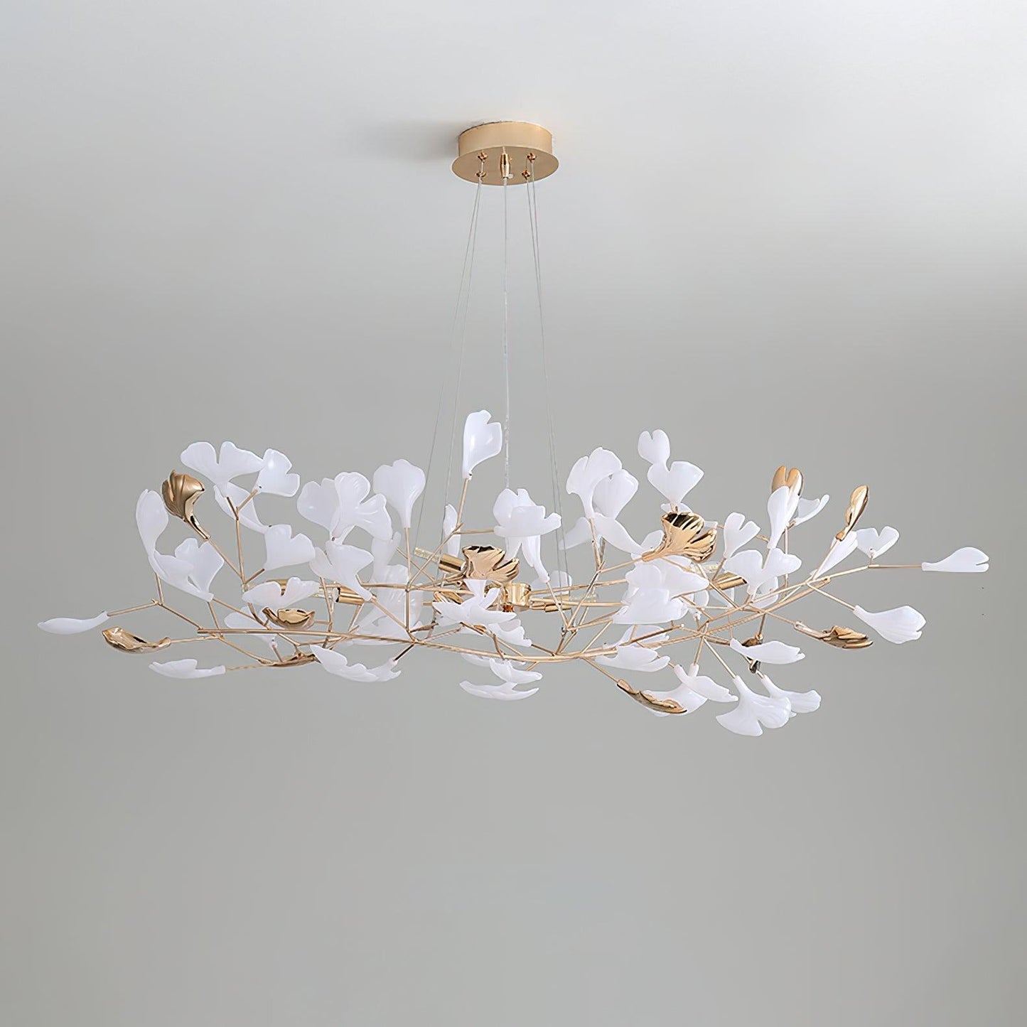 Gingko Wreath Chandelier - Elegant Design with Adjustable Brightness