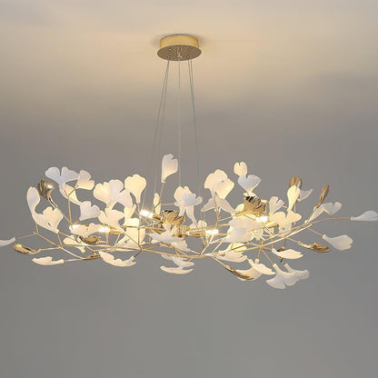 Gingko Wreath Chandelier - Elegant Design with Adjustable Brightness
