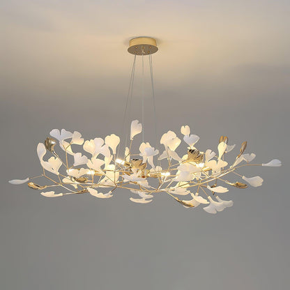 Gingko Wreath Chandelier - Elegant Design with Adjustable Brightness