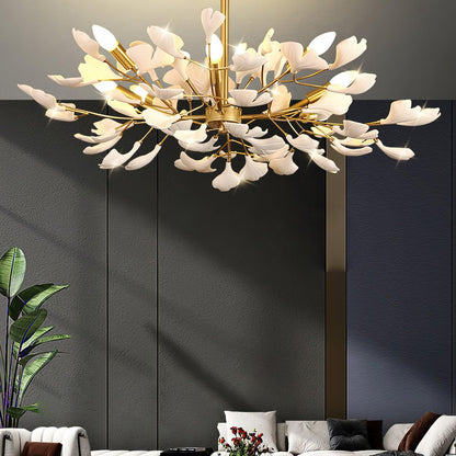 Gingko Canopy Chandelier - Modern Design with Dimmable LED Lighting